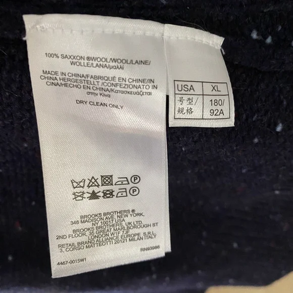 BROOKS BROTHERS Saxxon Wool Cardigan Womens SZ XL Blue NWT MSRP $298.00
